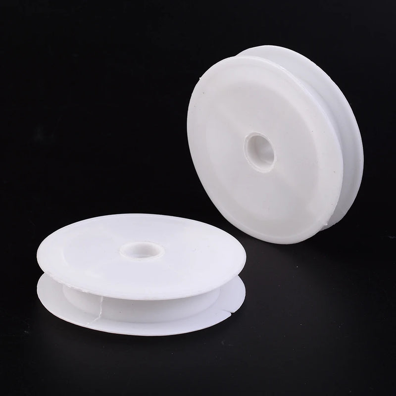 10Pcs Plastic Empty Spools for Wire Thread Bobbins Stringing Material Organizer