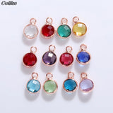 10Pcs 6mm Rose Crystal Cz Rhinestone Charms for Jewelry Making