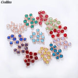 10Pcs 6mm Rose Crystal Cz Rhinestone Charms for Jewelry Making