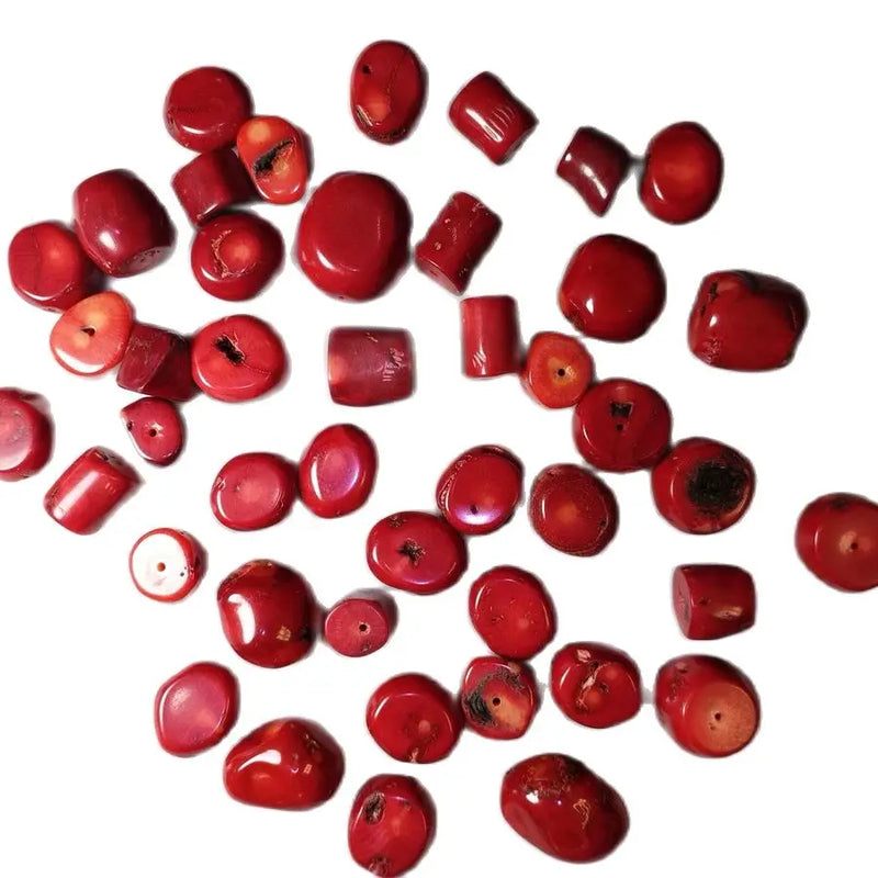 10pcs Natural Red Coral Shaped Jewelry Pendants