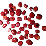 10pcs Natural Red Coral Shaped Jewelry Pendants