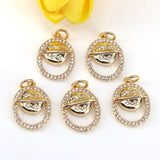 10Pcs Wholesale Celestial Interstellar CZ Zircon Charms Pendants