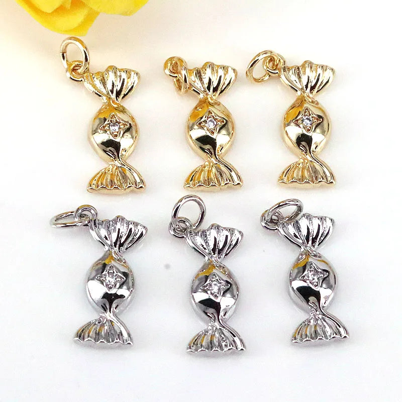 10Pcs Wholesale Celestial Interstellar CZ Zircon Charms Pendants