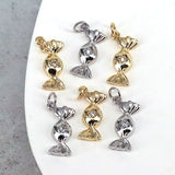10Pcs Wholesale Celestial Interstellar CZ Zircon Charms Pendants