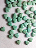 10Pcs Natural Turquoise Heart Pendants