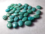 10Pcs Natural Turquoise Oval Jewelry Pendants