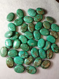 10Pcs Natural Turquoise Oval Jewelry Pendants
