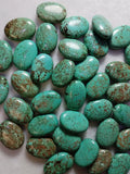 10Pcs Natural Turquoise Oval Jewelry Pendants