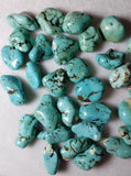 10Pcs 100% Natural Turquoise Rubbly Jewelry Pendants