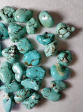 10Pcs 100% Natural Turquoise Rubbly Jewelry Pendants