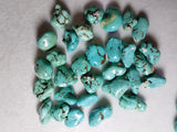 10Pcs 100% Natural Turquoise Rubbly Jewelry Pendants