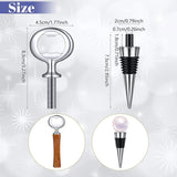 15Pcs Wine Stopper and Bottle Opener Inserts Set