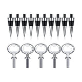 15Pcs Wine Stopper and Bottle Opener Inserts Set