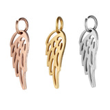 10Pcs Wing Charms Stainless Steel SIilver DIY Jewelry Making Necklace Bracelet