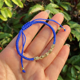 10Pcs Women Hand Woven Rope Adjustable Ball Lucky Bracelets