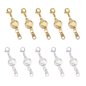 10Pcs Heart Shape Magnetic Lobster Clasps Hook Clasp for Jewelry Making