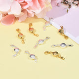 10Pcs Heart Shape Magnetic Lobster Clasps Hook Clasp for Jewelry Making