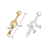 10Pcs Heart Shape Magnetic Lobster Clasps Hook Clasp for Jewelry Making