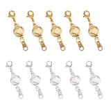 10Pcs Heart Shape Magnetic Lobster Clasps Hook Clasp for Jewelry Making