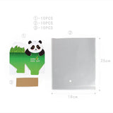 10Pcs Paper Rabbit Panda Candy Gift Bags Wedding Easter Decoration Supplies