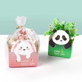 10Pcs Paper Rabbit Panda Candy Gift Bags Wedding Easter Decoration Supplies
