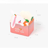 10Pcs Paper Rabbit Panda Candy Gift Bags Wedding Easter Decoration Supplies