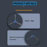 10Pcs Robot Vacuum Cleaner Edge Brush Replacement Accessories