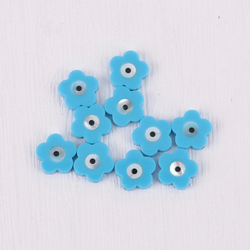 10Pcs/lot 10mm Pink Stone Mother Of Pearl Shell Beads For DIY Jewelry