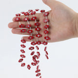 10Pcs/lot 10x14mm Red Hand Shape Shell Evil Eye Beads For DIY Jewelry