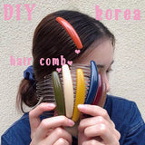 10Pcs Twisted Wire Hair Comb Base for DIY Hair Comb Clip