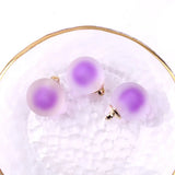 10Pcs 16mm Acrylic Frosted Beads Charms for Jewelry Making