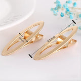 10Pcs Hollow/Flat Oval Hairpin Duckbill Clip DIY Hair Accessory Material