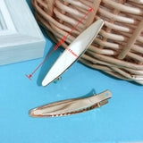 10Pcs Hollow/Flat Oval Hairpin Duckbill Clip DIY Hair Accessory Material