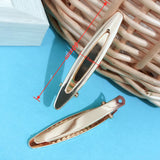 10Pcs Hollow/Flat Oval Hairpin Duckbill Clip DIY Hair Accessory Material