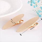 10Pcs Hollow/Flat Oval Hairpin Duckbill Clip DIY Hair Accessory Material