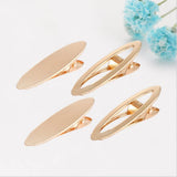 10Pcs Hollow/Flat Oval Hairpin Duckbill Clip DIY Hair Accessory Material