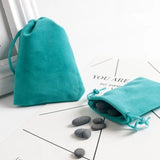 10Pcs/lot 7x9 9x12 Lake Velvet Earring Bags Drawstring Gift Pouc