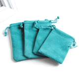 10Pcs/lot 7x9 9x12 Lake Velvet Earring Bags Drawstring Gift Pouc