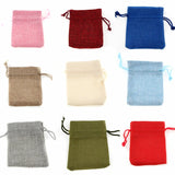 10Pcs Burlap Drawstring Bags Wedding Favors Jute Gift Pouches Hessian Sack