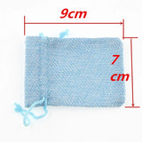 10Pcs Burlap Drawstring Bags Wedding Favors Jute Gift Pouches Hessian Sack