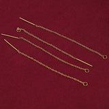 10Pcs/lot Stainless Steel Long Tassel Earrings for Women