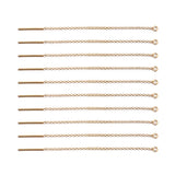 10Pcs/lot Stainless Steel Long Tassel Earrings for Women