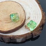 10Pcs/lot 8mm Square Crystal Charms Pendant DIY Jewelry Making