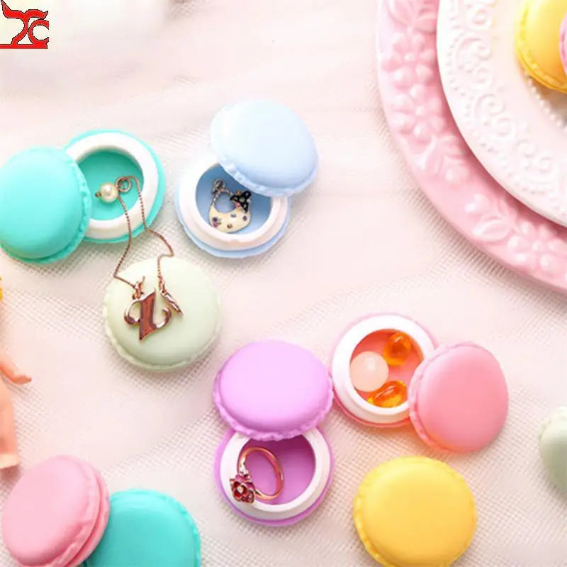 10Pcs Mini Candy Macarons Storage Box Gift Package for Small Items