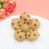 10Pcs Cartoon Fabric Flower Patches DIY Five-petal Flower Accessories