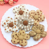 10Pcs Cartoon Fabric Flower Patches DIY Five-petal Flower Accessories