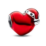 10Pcs Christmas Santa Charms Beads Pendants for DIY Bracelets