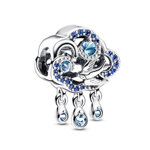 10Pcs Crystal Fox Charms Beads Pendant for DIY Bracelets