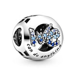10Pcs Crystal Fox Charms Beads Pendant for DIY Bracelets