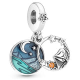 10Pcs Crystal Fox Charms Beads Pendant for DIY Bracelets